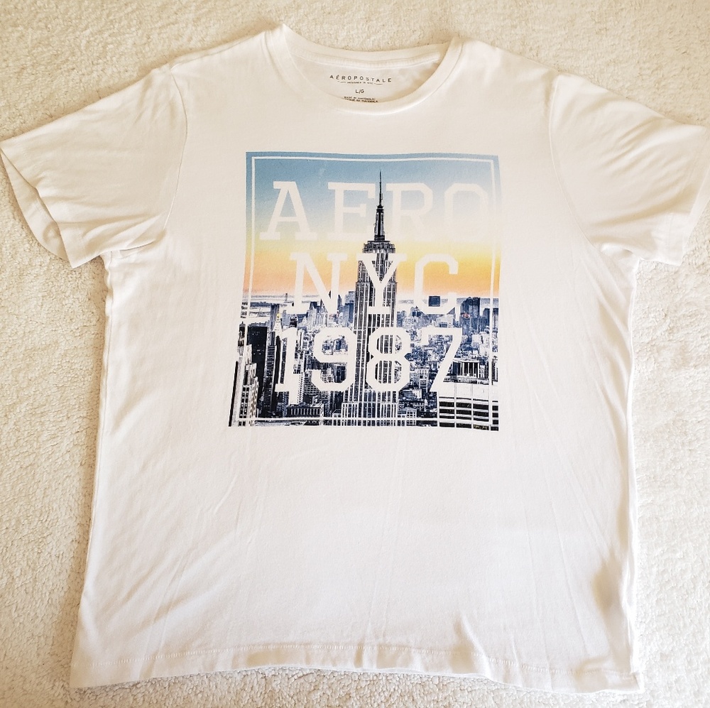 Aeropostale Mens Crew Neck Graphic T-shirt